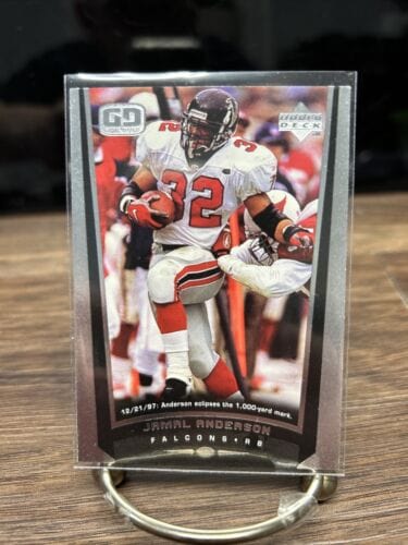 Cheap Sneaks Footwear/Sports Cards Football Card JAMAL ANDERSON 1998 UPPER DECK GAME DATED FOOTBALL CARD Atlanta Falcon