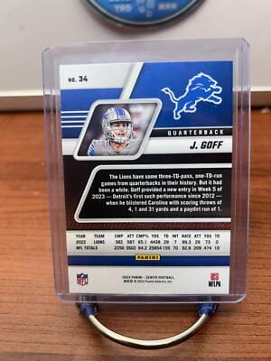 Cheap Sneaks Footwear/Sports Cards Football Card Jared Goff 2023 Panini Zenith #34 Detroit Lions