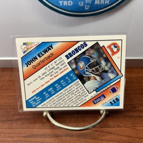 Cheap Sneaks Footwear/Sports Cards Football Card John Elway HOF Lot(2) 1992 Upper Deck Scrapbook #514,91 Pacific #115 B