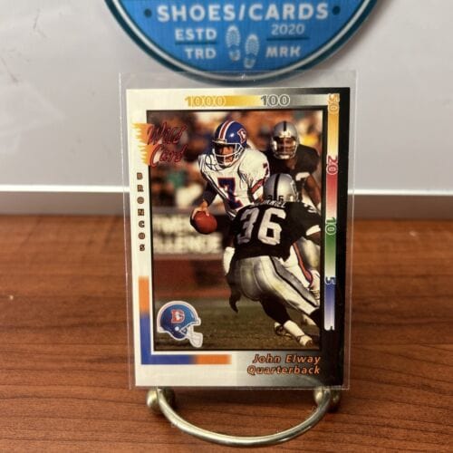 Cheap Sneaks Footwear/Sports Cards Football Card John Elway HOF Lot (4) 1992 Upper Deck,92 Pacific,91+92 Wild Card Denv