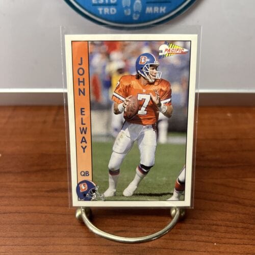 Cheap Sneaks Footwear/Sports Cards Football Card John Elway HOF Lot (4) 1992 Upper Deck,92 Pacific,91+92 Wild Card Denv