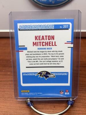 Cheap Sneaks Footwear/Sports Cards Football Card Keaton Mitchell 2023 Donruss Optic #207 Baltimore Ravens
