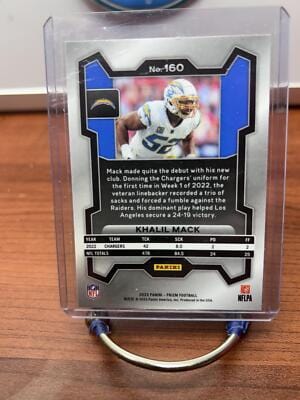 Cheap Sneaks Footwear/Sports Cards Football Card Khalil Mack 2023 Panini Prizm #160 Los Angeles Chargers