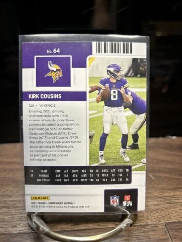 Cheap Sneaks Footwear/Sports Cards Football Card Kirk Cousins 2021 Contenders Football Season Ticket Card #64 Minnesota