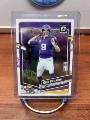 Cheap Sneaks Footwear/Sports Cards Football Card Kirk Cousins 2023 Donruss Optic #126 Minnesota Vikings