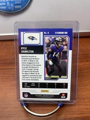 Cheap Sneaks Footwear/Sports Cards Football Card Kyle Hamilton 2023 Panini Contenders Game Ticket Red #8 los Angeles Ch