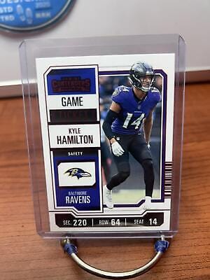 Cheap Sneaks Footwear/Sports Cards Football Card Kyle Hamilton 2023 Panini Contenders Game Ticket Red #8 los Angeles Ch