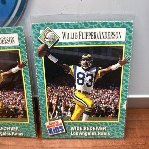 Cheap Sneaks Footwear/Sports Cards Football Card Lot(3) 1990 Sports Illustrated for Kids LA Rams WILLIE (FLIPPER) ANDER