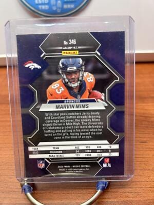 Cheap Sneaks Footwear/Sports Cards Football Card Marvin Mims 2023 Panini Mosaic Silver #346 Denver Broncos