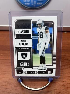 Cheap Sneaks Footwear/Sports Cards Football Card Maxx Crosby 2023 Panini Contenders Season Ticket Retail #56 Las Vegas