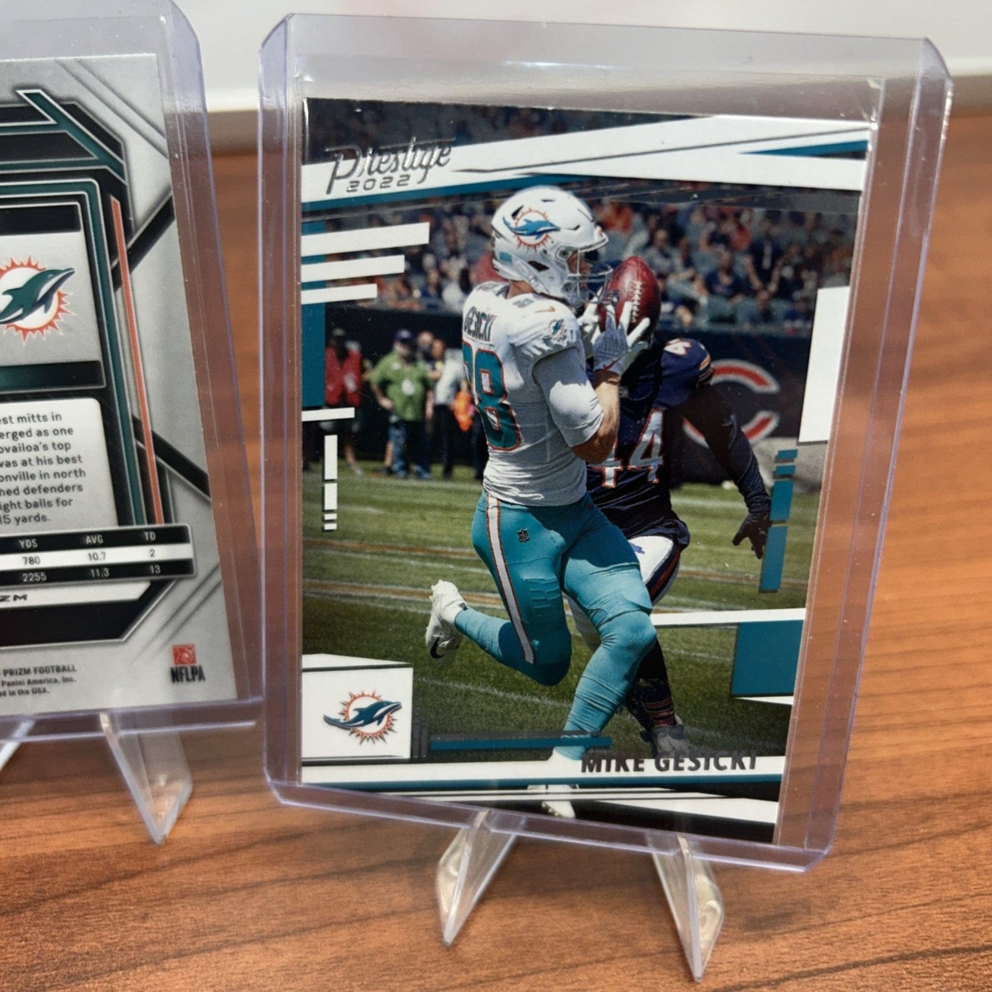 Cheap Sneaks Footwear/Sports Cards Football Card Mike Gesicki 2022 Panini Prizm #182 Green Ice Prizm Color Match Dolphi