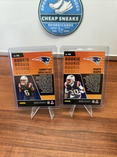 Cheap Sneaks Footwear/Sports Cards Football Card New England Patriots Rookie Lot (2) 2023 Zenith Marte Mapu, Christian
