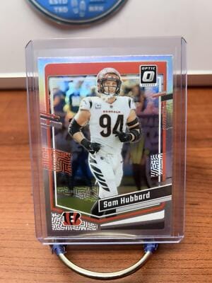 Cheap Sneaks Footwear/Sports Cards Football Card Sam Hubbard 2023 Donruss Optic Holo Prizm #44 Cincinnati Bengals