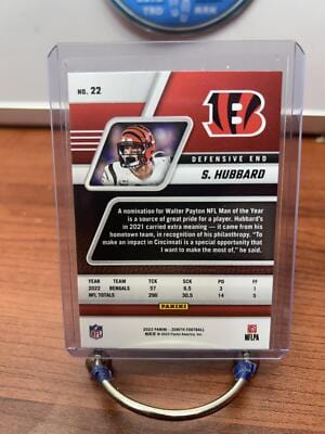 Cheap Sneaks Footwear/Sports Cards Football Card Sam Hubbard 2023 Panini Zenith No Huddle #22 Cincinnati Bengals