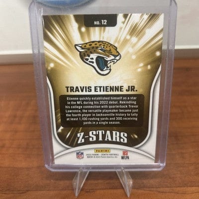 Cheap Sneaks Footwear/Sports Cards Football Card Travis Etienne 2023 Panini Zenith Z-Stars #12 Jacksonville Jaguars
