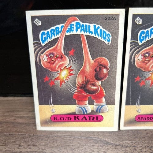Cheap Sneaks Footwear/Sports Cards Garbage Pail Card Garbage Pail Kids 1987 K.O.'D Karl #322a and Sparrin Warren #322b Topp