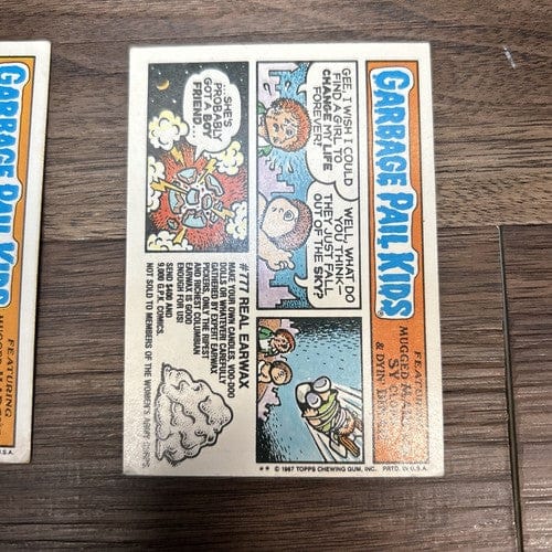 Cheap Sneaks Footwear/Sports Cards Garbage Pail Card Garbage Pail Kids 1987 K.O.'D Karl #322a and Sparrin Warren #322b Topp