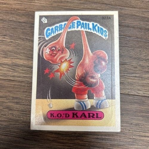 Cheap Sneaks Footwear/Sports Cards Garbage Pail Card Garbage Pail Kids 1987 K.O.'D Karl #322a and Sparrin Warren #322b Topp