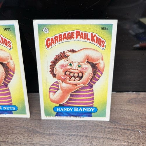 Cheap Sneaks Footwear/Sports Cards Garbage Pail Card GPK Garbage Pail Kids 1986 Handy Randy 168A & Jordan Nuts 168B Topps O