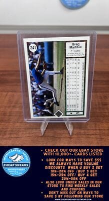 Cheap Sneaks Footwear/Sports Cards Greg Maddux 1989 Upper Deck #241 Chicago Cubs