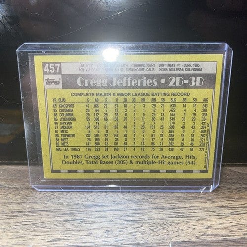 Cheap Sneaks Footwear/Sports Cards Gregg Jefferies Rookie 3 Card Lot 88 89 Donruss Rated RookiTopps All S