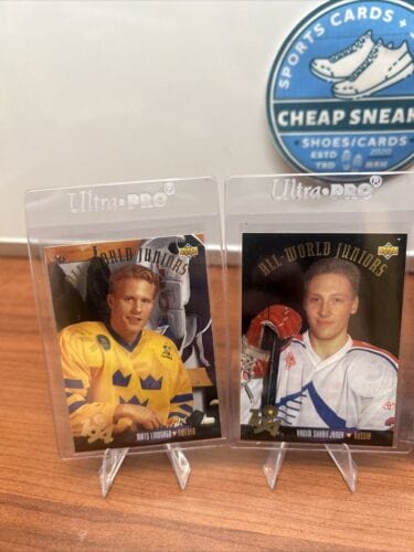 Cheap Sneaks Footwear/Sports Cards Hockey Card 1993/1994 Upper Deck All World Juniors Hockey Lot Of 4 Janov,Lindgren,