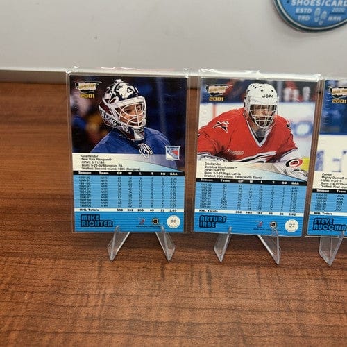 Cheap Sneaks Footwear/Sports Cards Hockey Card 2001 Pacific Revolution NHL Hockey Lot(5) Richter, Irbe, Rucchin, Palf