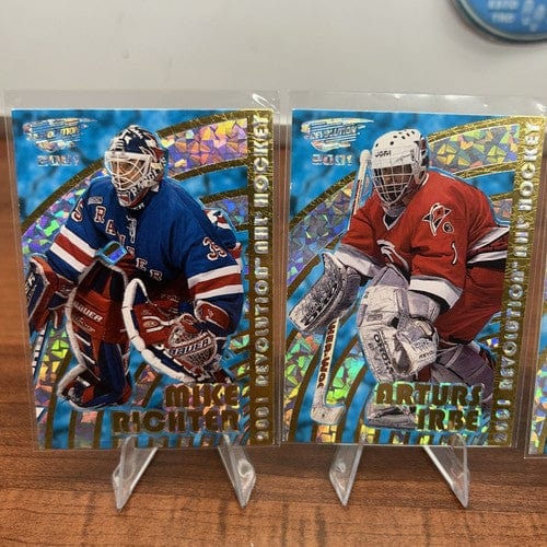 Cheap Sneaks Footwear/Sports Cards Hockey Card 2001 Pacific Revolution NHL Hockey Lot(5) Richter, Irbe, Rucchin, Palf