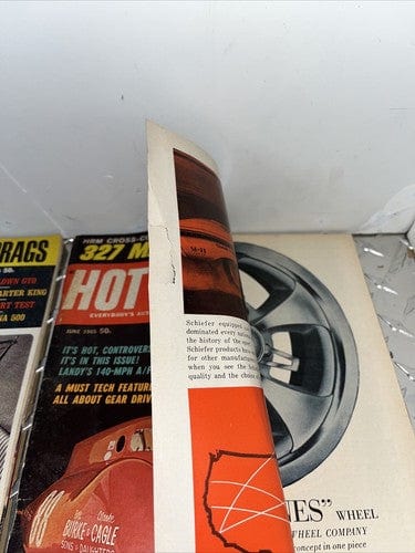 Cheap Sneaks Footwear/Sports Cards Hot Rod Magazine 4 Issue Lot May1965-Aug1965
