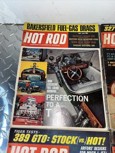 Cheap Sneaks Footwear/Sports Cards Hot Rod Magazine 4 Issue Lot May1965-Aug1965