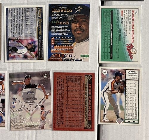 Cheap Sneaks Footwear/Sports Cards Houston Astros 24 Card Lot Late Mostly 80’s Early 90’s But On Up T
