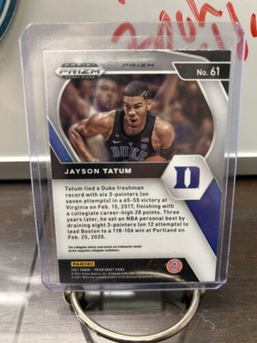 Cheap Sneaks Footwear/Sports Cards JAYSON TATUM 2021 Panini Prizm Draft Picks GREEN PRIZM - Duke #61 Celt