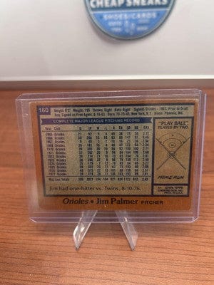 Cheap Sneaks Footwear/Sports Cards Jim Palmer 1978 Topps #160 Baltimore Orioles