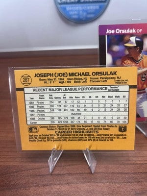 Cheap Sneaks Footwear/Sports Cards Joe Orsulak 1989 Donruss #287 Baltimore Orioles