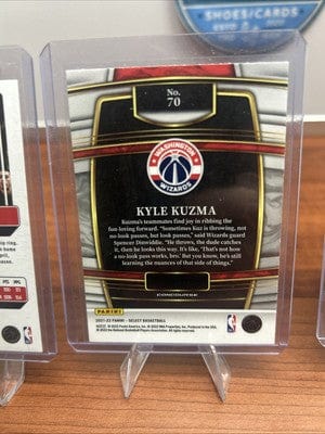 Cheap Sneaks Footwear/Sports Cards Kyle Kuzma Lot(3) 2022 Panini Select #70,23 Flux #57,22 Donruss#85 Wiz