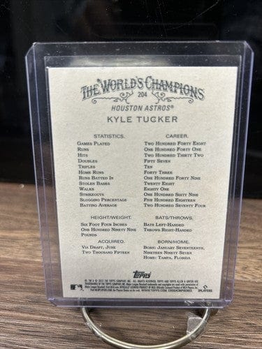 Cheap Sneaks Footwear/Sports Cards Kyle TUCKER 🔥 Houston ASTROS ⚾️ 2022 TOPPS ALLEN & GINTER BASEB