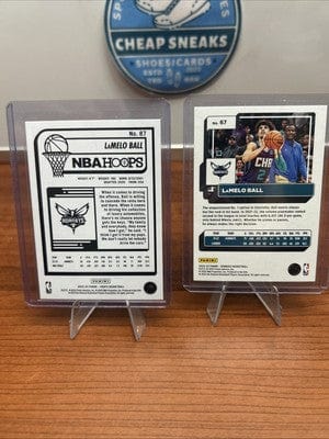 Cheap Sneaks Footwear/Sports Cards Lamelo Ball 2 Card Lot 2023 Panini NBA Hoops #87,2022 Donruss #67 Horn