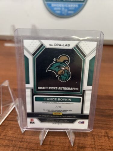 Cheap Sneaks Footwear/Sports Cards Lance Boykin 2023 Panini Prizm Draft Picks Auto Green Prizm #DPA-LAB 7
