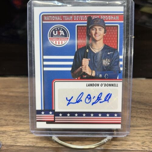 Cheap Sneaks Footwear/Sports Cards LANDON O’DONNELL 2023 Panini USA Stars & Stripes AUTO Team Developme