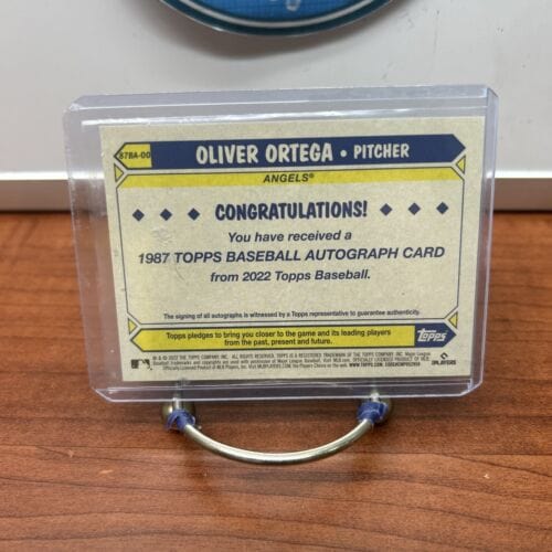 Cheap Sneaks Footwear/Sports Cards Oliver Ortega Rookie RC On Card AUTO 2022 Topps Update 1987 87BA-OO LA