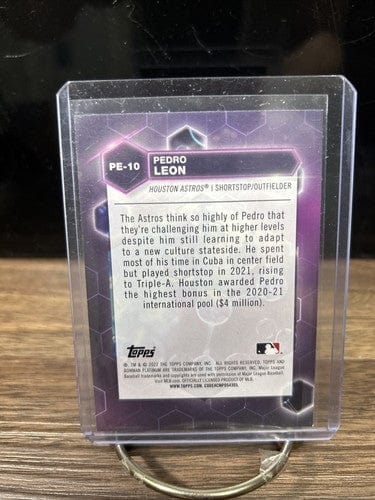 Cheap Sneaks Footwear/Sports Cards Pedro Leon Precious Elements 2022 Bowman Platinum Foil #PE-10 Astros P