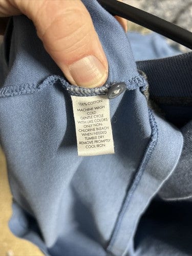 Cheap Sneaks Footwear/Sports Cards Polo Shirt Men's Calvin Klein Polo Shirt Men's Large Blue Short Sleeve 100% Cotton Clas