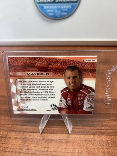 Cheap Sneaks Footwear/Sports Cards Racing Card 2002 PRESS PASS TRACKSIDE RACING LICENSE TO DRIVE DIE-CUT JEREMY MAYFI