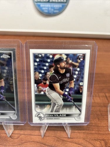 Cheap Sneaks Footwear/Sports Cards Ryan Vilade RC Lot Rockies 2022 Topps Chrome/22 Topps
