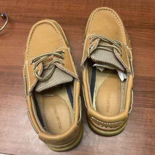 Cheap Sneaks Footwear/Sports Cards Shoes Kids Highland Creek Bodega Size 4 Med. Brown Boat Shoes/Loafers ***read