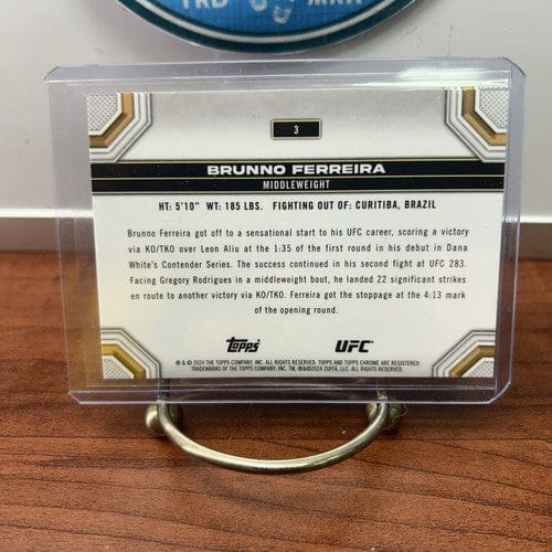 Cheap Sneaks Footwear/Sports Cards UFC Card 2024 Topps Chrome UFC #3 Brunno Ferreira