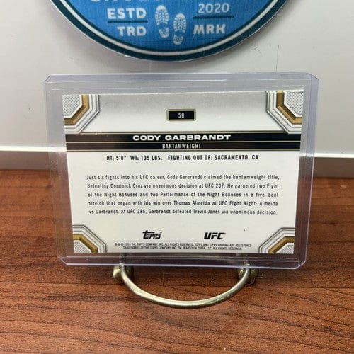 Cheap Sneaks Footwear/Sports Cards UFC Card 2024 Topps Chrome UFC #58 Cody Garbrandt