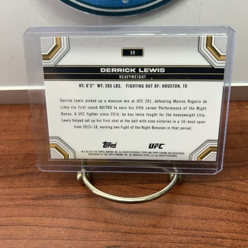 Cheap Sneaks Footwear/Sports Cards UFC Card 2024 Topps Chrome UFC #59 Derrick Lewis