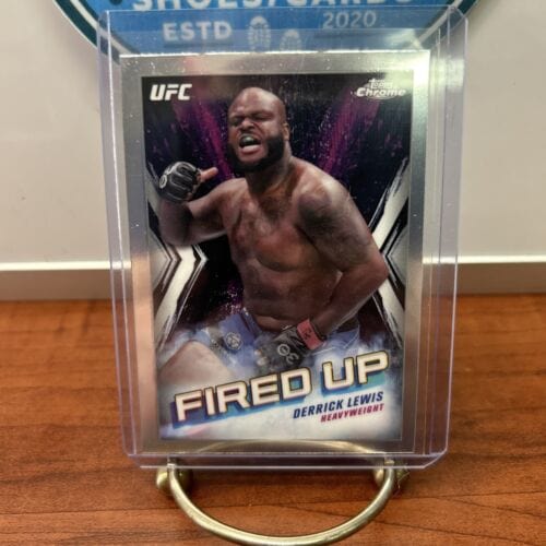 Cheap Sneaks Footwear/Sports Cards UFC Card 2024 Topps Chrome UFC Derrick Lewis Fired Up FDP-8 Insert Card