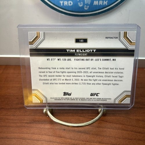 Cheap Sneaks Footwear/Sports Cards UFC Card 2024 Topps Chrome UFC Tim Elliott Silver Refractor #185
